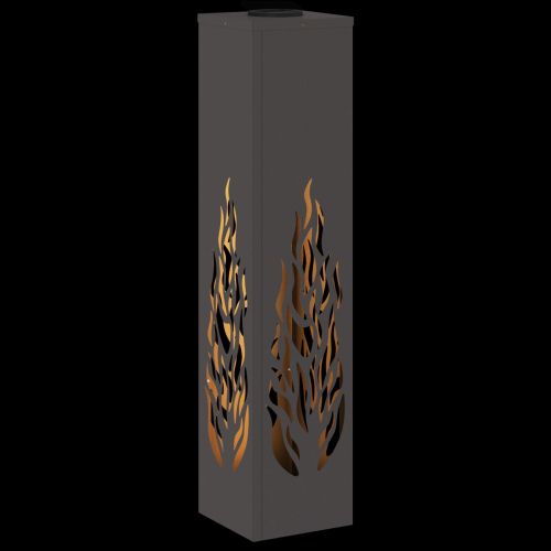 Соларна LED светлина за пътека 2 pcs Черно