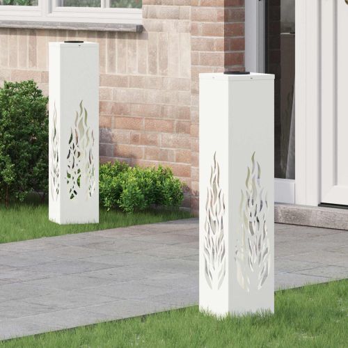 Соларна LED светлина за пътека 2 pcs Бяло