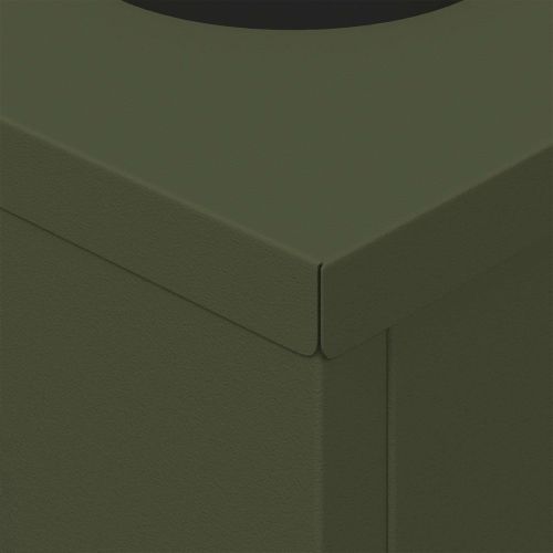 Соларна LED светлина за пътека 2 pcs Маслинено зелено