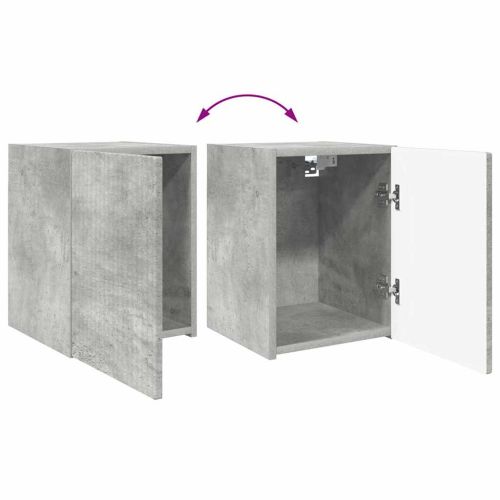 TV стенен шкаф Бетон 30 x 31 x 40 см Инженерно дърво