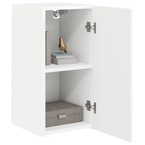 TV стенен шкаф 2 pcs Бяло 30 x 31 x 60 см Инженерно дърво