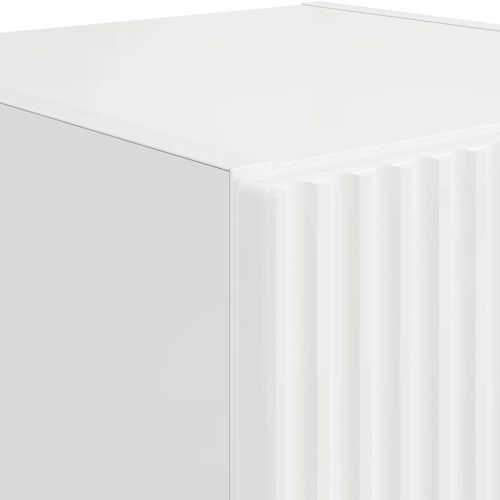 TV стенен шкаф 2 pcs Гланц бяло 30 x 31 x 60 см Инженерно дърво