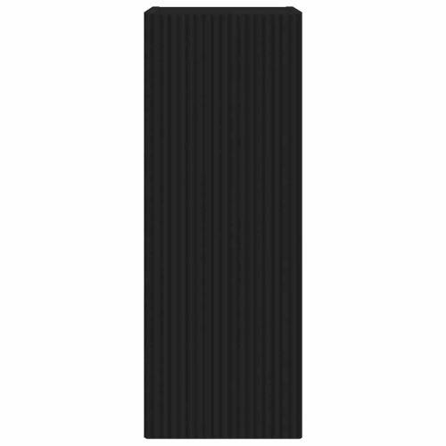 TV стенен шкаф 2 pcs Черно 30 x 31 x 80 см Инженерно дърво