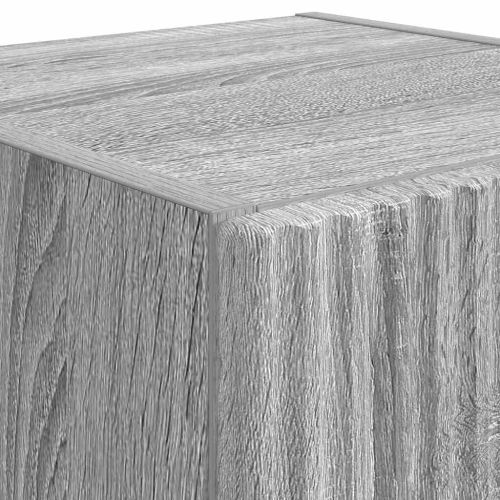 TV стенен шкаф Сив Сонома 30 x 31 x 80 см Инженерно дърво