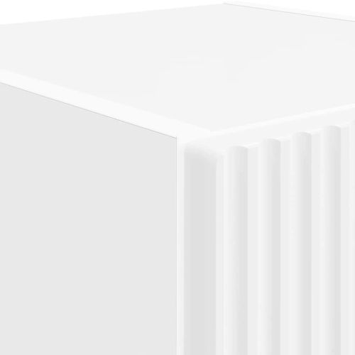 TV стенен шкаф 2 pcs Бяло 30 x 31 x 100 см Инженерно дърво