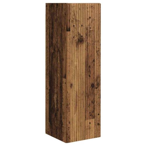 TV стенен шкаф 2 pcs Старо дърво 30 x 31 x 100 см