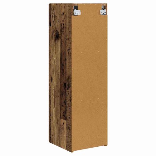 TV стенен шкаф 2 pcs Старо дърво 30 x 31 x 100 см