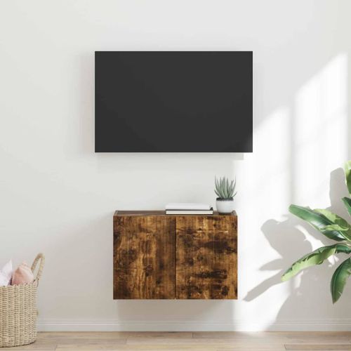 TV стенен шкаф Димян дъб 59,5 x 31 x 40 см Инженерно дърво