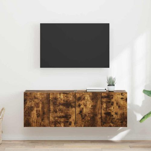 TV стенен шкаф 2 pcs Димян дъб 59,5 x 31 x 40 см