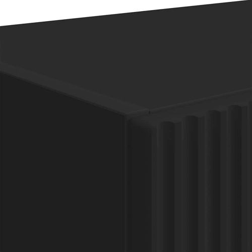 TV стенен шкаф Черно 59,5 x 31 x 60 см Инженерно дърво