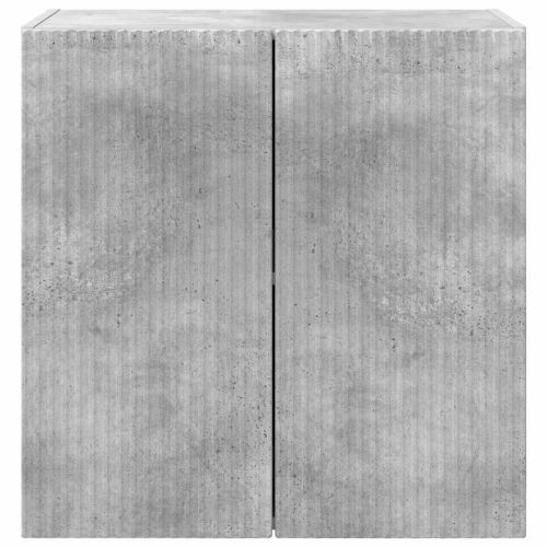 TV стенен шкаф Циментено сиво 59,5 x 31 x 60 см Инженерно дърво