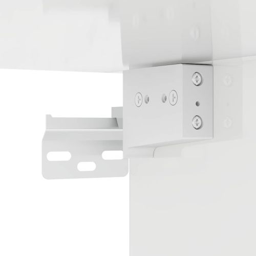 TV стенен шкаф Лъскаво бяло 59,5 x 31 x 60 см Инженерно дърво