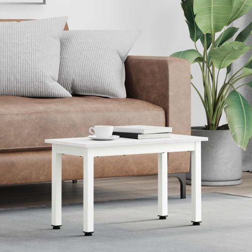 Масичка за кафе Бяло 60 x 30 x 36 cm Солидно борово дърво