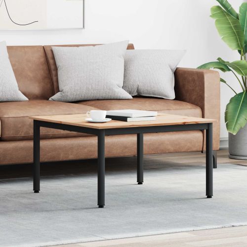 Масичка за кафе Естествен 80 x 80 x 45 cm Солидно борово дърво