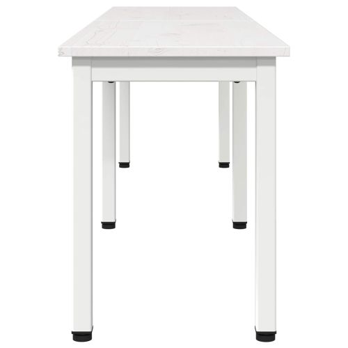 Пейка Бяло 160 x 35 x 45 cm Солидно борово дърво