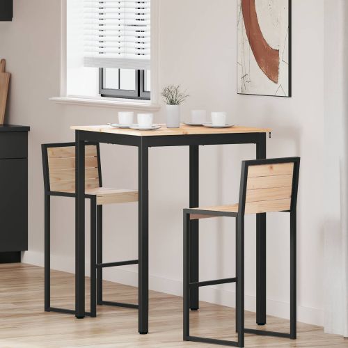 Бар маса Естествен 110 x 55 x 105 см Солидно борово дърво