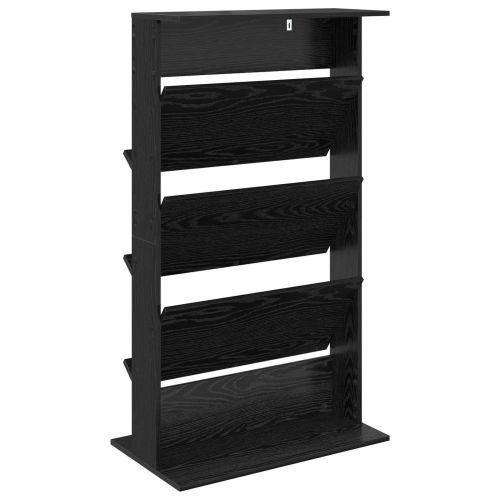 Етажерка за списания с рафт Черния дъб 70 x 41 x 126 см