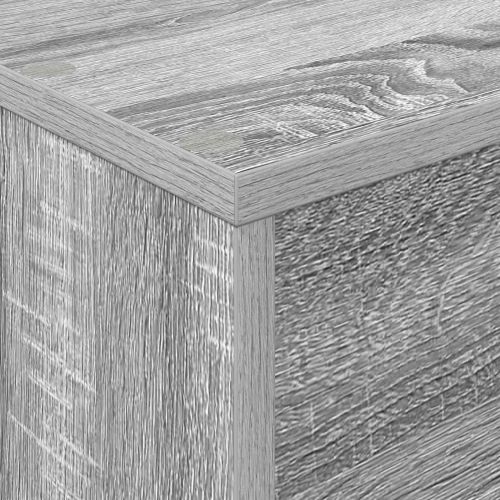 Етажерка за списания с рафт Сив Сонома 70 x 41 x 126 см