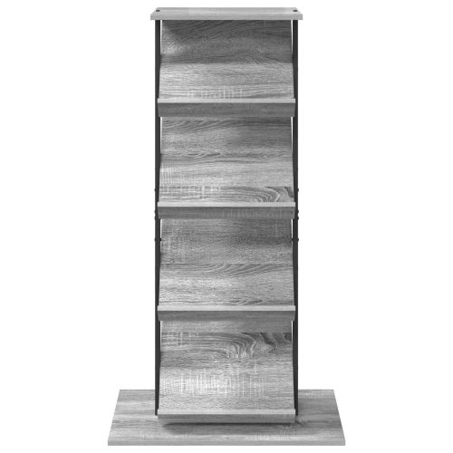Етажерка за списания с рафт Сив Сонома 68 x 40 x 123.5 см
