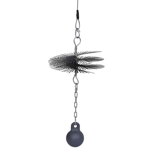 Кръгла четка за почистване на комин, диаметър 25 см