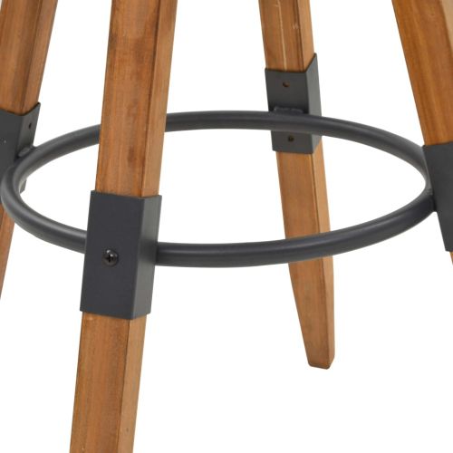 Бар табуретки, 2 бр, чамова дървесина масив