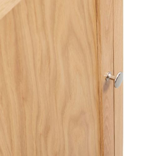 Ъглово шкафче, 59x45x80 см, дъбов масив