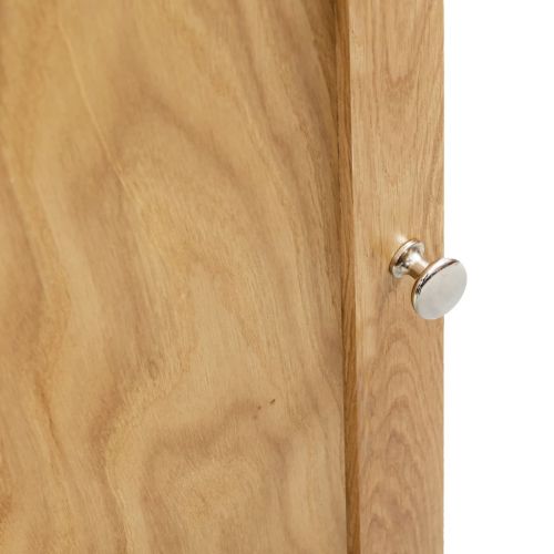 Ъглово шкафче, 59x36x180 см, дъбов масив