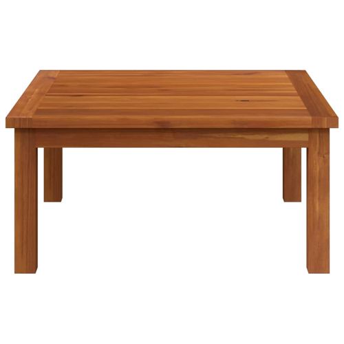 Градинска лаундж маса, 63x63x30 см, акациева дървесина масив