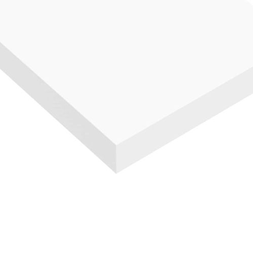 Окачен стенен рафт, бял, 90x23,5x3,8 см, МДФ