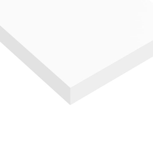 Окачени стенни рафтове, 2 бр, бели, 90x23,5x3,8 см, МДФ