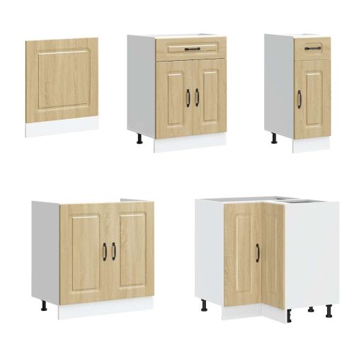 Комплект кухненски шкафове от 11 части Kalmar, инженерно дърво