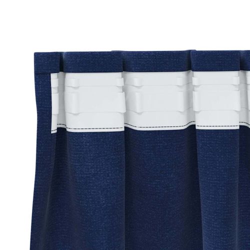 Затъмняващи завеси 2 pcs Тъмен син 140 x 140 cm Кадифе