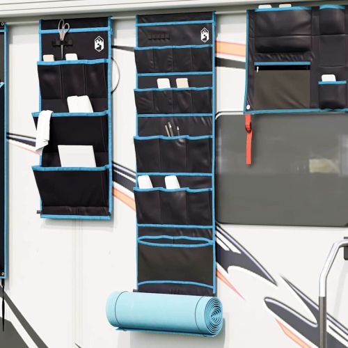 Чанта за съхранение Черен и син 125 x 48 см оксфорд