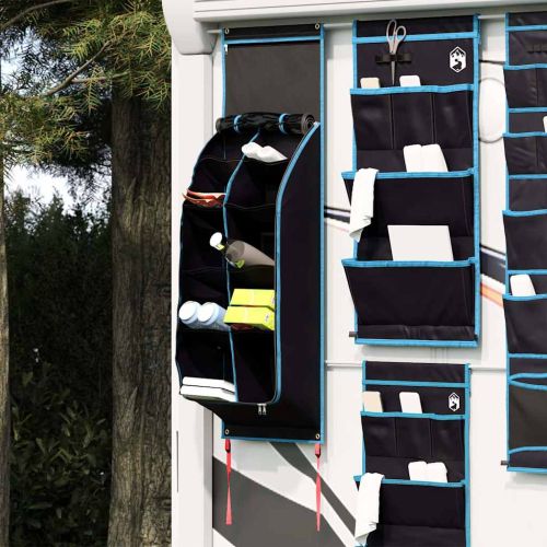 Чанта за съхранение Черен и син 140 x 43 см оксфорд