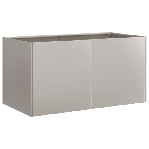 Кашпа, ръждива, 80x40x40 см, патинираща стомана