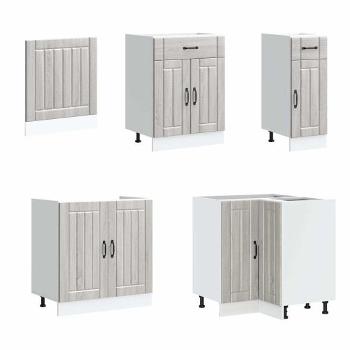 Комплект кухненски шкафове от 11 части Lucca, инженерно дърво