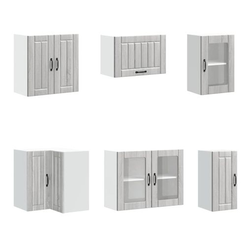 Комплект кухненски шкафове от 11 части Lucca, инженерно дърво