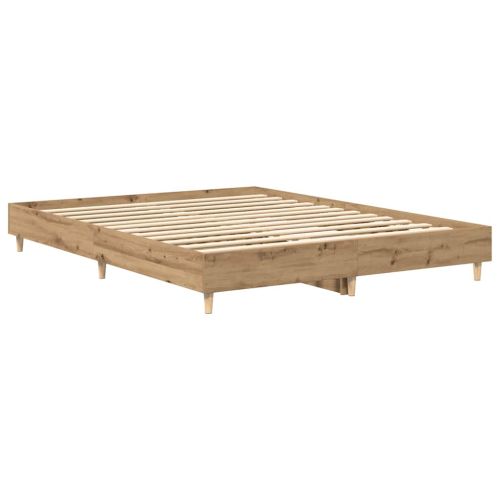 Рамка за легло без матрак дъб артизан 150x200см инженерно дърво
