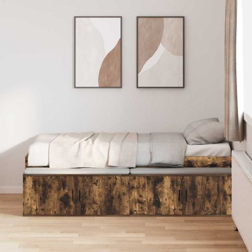Рамка за легло с чекмедже Димян дъб 70 x 190 cm Инженерно дърво