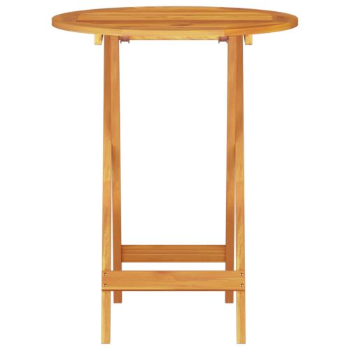 Сгъваем комплект мебели за бистро 3 pcs Кафяво