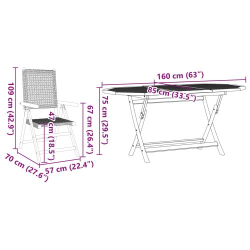 Комплект за хранене в градината 7 pcs Сив