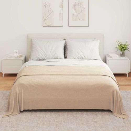 Одеала за хвърляне 6 pcs Камилски 280 x 210 см Мека вълна