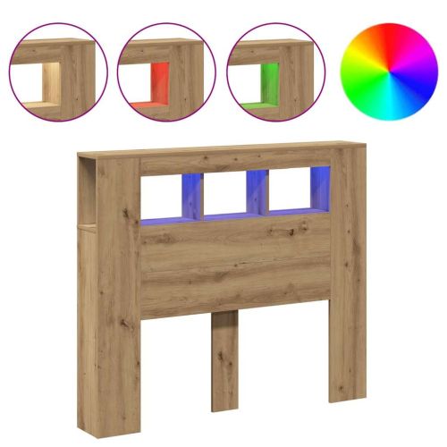 LED табла за глава Artisan Инженерна дървесина