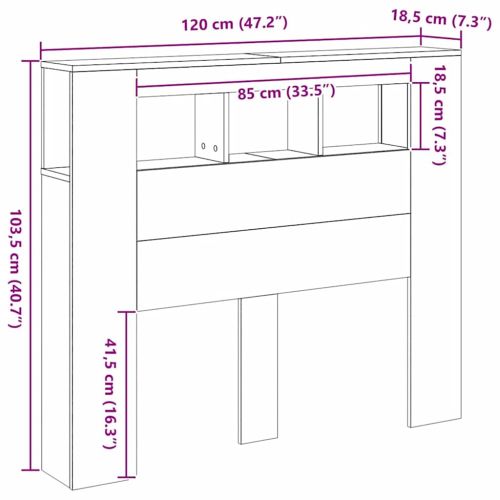 LED табла за глава Artisan Инженерна дървесина