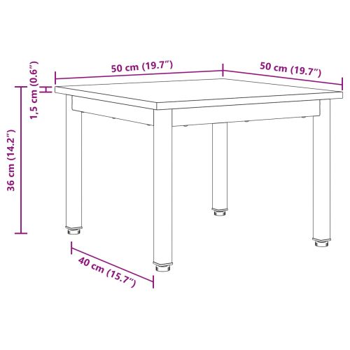Масичка за кафе Сив Сонома 50 x 50 x 36 см Инженерно дърво