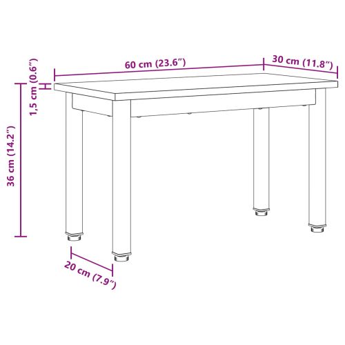 Масичка за кафе Дъб Артизан 60 x 30 x 36 cm Инженерно дърво