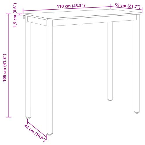 Маса за стоене Инженерно дърво