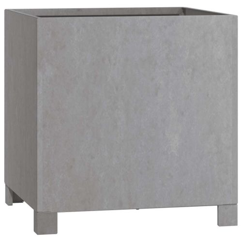 Кашпи с крака, 2 бр, ръждиво, 40x40x40 см, кортенова стомана