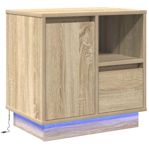 Нощен шкаф Сонома дъб 50 x 34,5 x 50 см. Инженерна дървесина