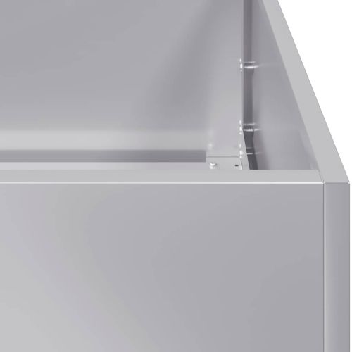 Кашпа, 200x40x40 см, поцинкована стомана